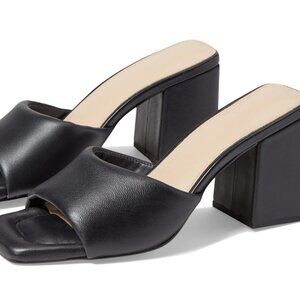 FARYL by Farylrobin - Black Leather Block Heels - Size 6.5